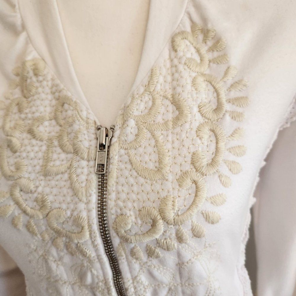 Johnny Was Embroidered Zip Jacket - Picture 2 of 9